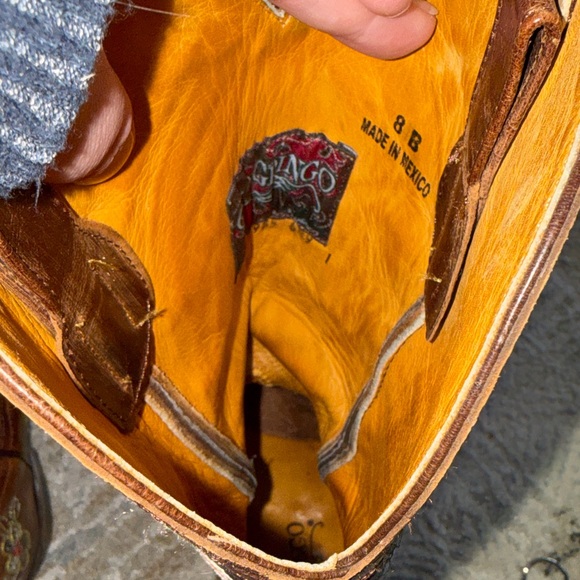 Old Gringo Embroidered Floral Brown Western Boots “Bonnie” - Picture 7 of 8